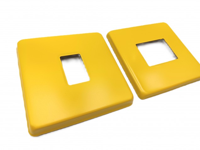 Light Switch Cover Plate Conversion In Yellow