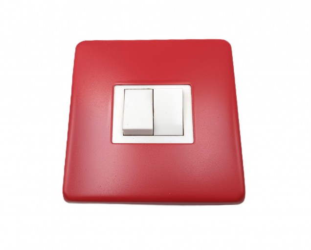 Light Switch Cover Plate Conversion In Red