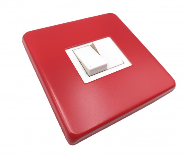 Light Switch Cover Plate Conversion In Red