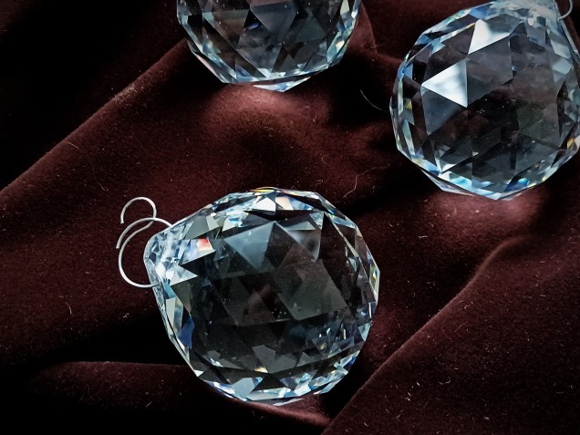 Chandelier faceted crystal ball 40mm