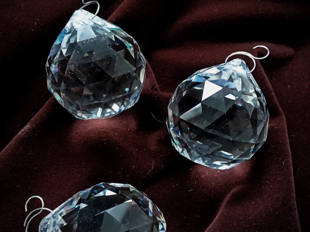 Chandelier faceted crystal ball 40mm