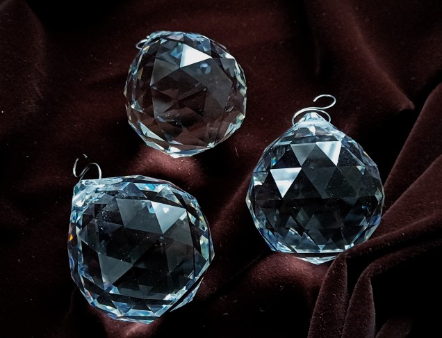 Chandelier faceted crystal ball 40mm