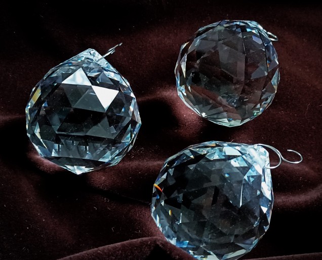 Chandelier faceted crystal ball 40mm