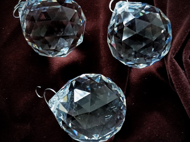 Chandelier faceted crystal ball 40mm