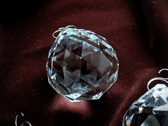 Chandelier faceted crystal ball 40mm