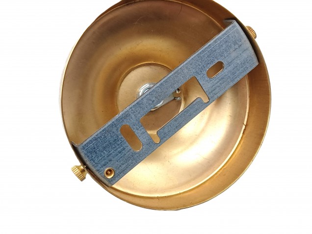 Brass Ceiling Rose With E27 Lamp Holder Set 100mm Ceiling Rose