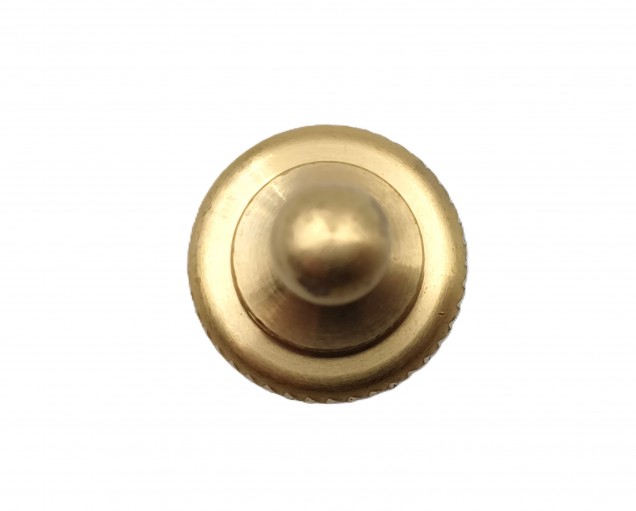 CHANDELIER ROPE EDGE FINIAL CAST BRASS 10MM THREAD