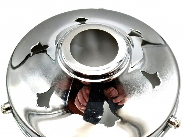 Chrome Lamp Shade Gallery 109mm Or 4 1~4 Inch Width