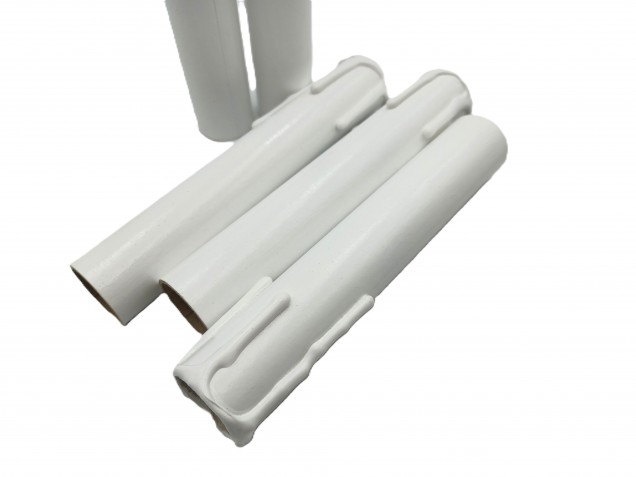 5 Candle Tubes white drip Card 120mm x 24mm 