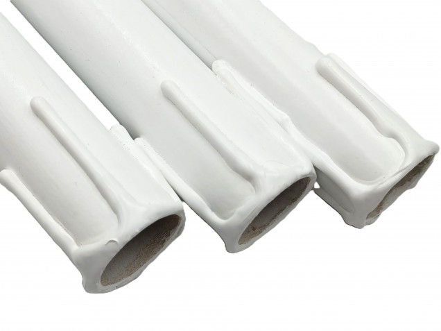 5 Candle Tubes white drip Card 120mm x 24mm 