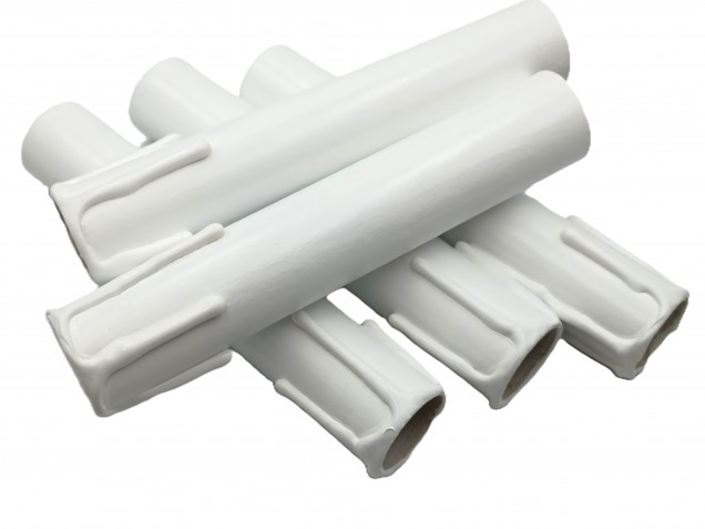 5 Candle Tubes white drip Card 150mm x 24mm 
