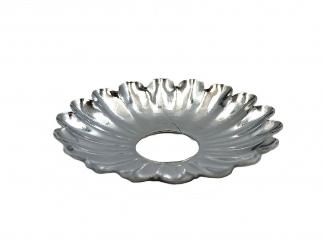 Chrome plated Decorative Rosette flower cap cover 35mm Diameter with 10mm Hole