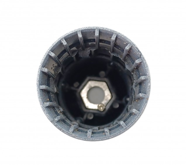 B22 BC Bakelite lamp holder plain skirt silver 10mm base thread 