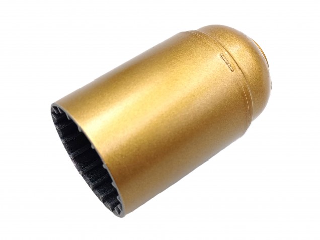 B22 BC Bakelite lamp holder plain skirt gold 10mm base thread  (COPY)