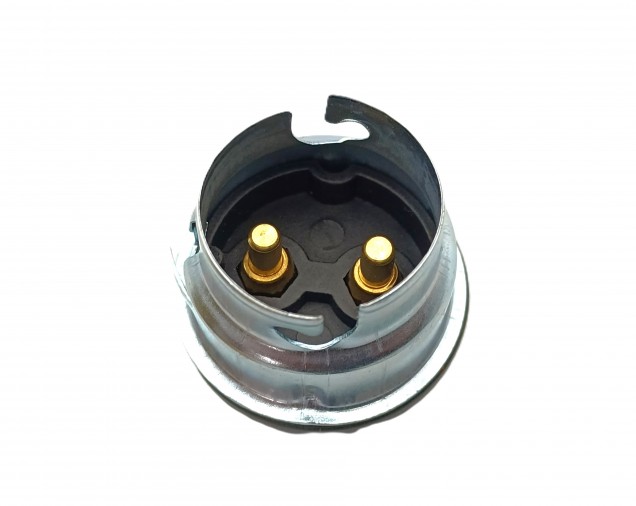 B22 BC Bakelite lamp holder threaded skirt gold