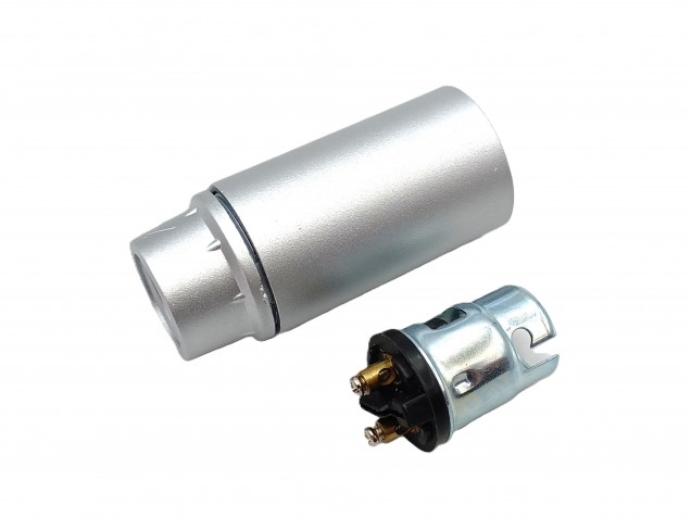 Bakelite B15 SBC lamp holder silver plain skirt M10 base 