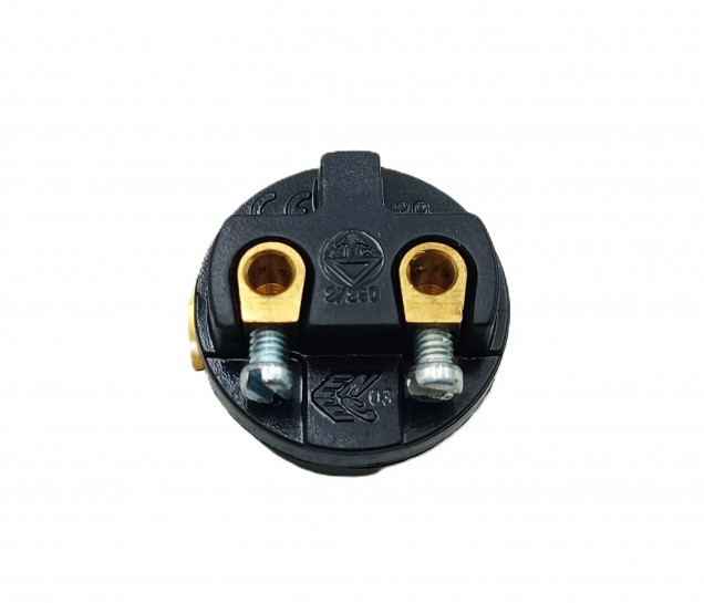 E14 bulb-lamp holder 3 part plain skirt black plastic