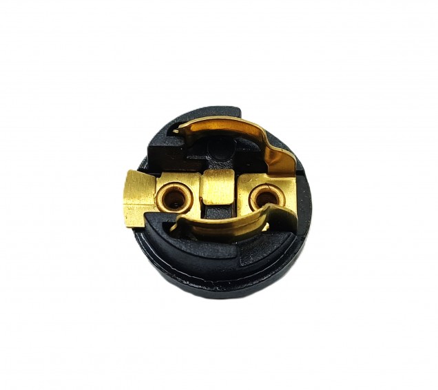 E14 Bakelite lamp holder threaded skirt and shade rings black 