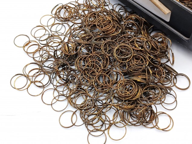 500 Antique brass jump rings for pinning crystal and glass