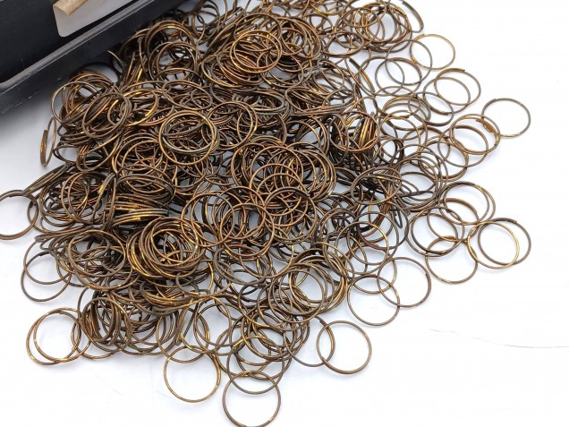500 Antique brass jump rings for pinning crystal and glass