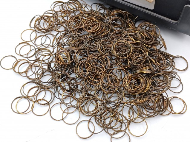 500 Antique brass jump rings for pinning crystal and glass