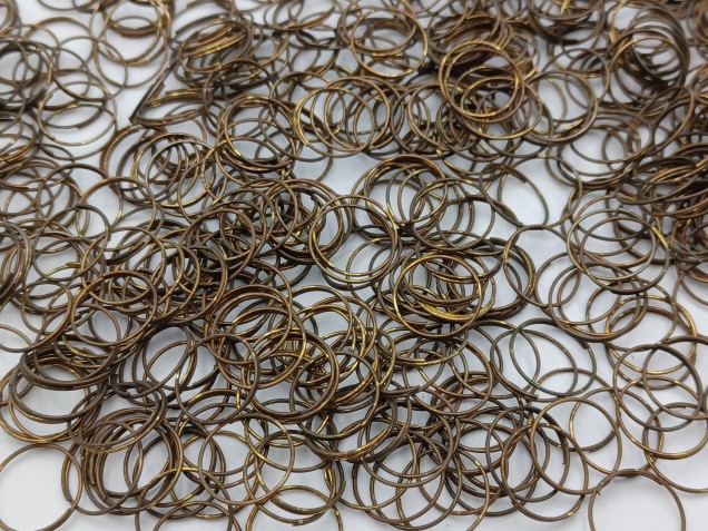 500 Antique brass jump rings for pinning crystal and glass