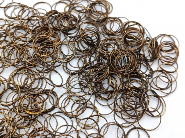 500 Antique brass jump rings for pinning crystal and glass