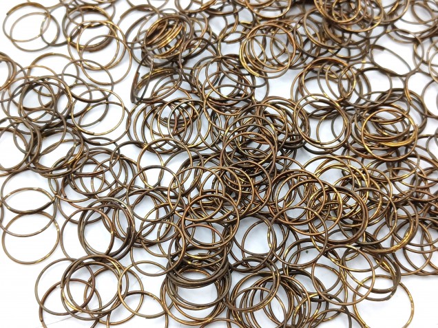 500 Antique brass jump rings for pinning crystal and glass
