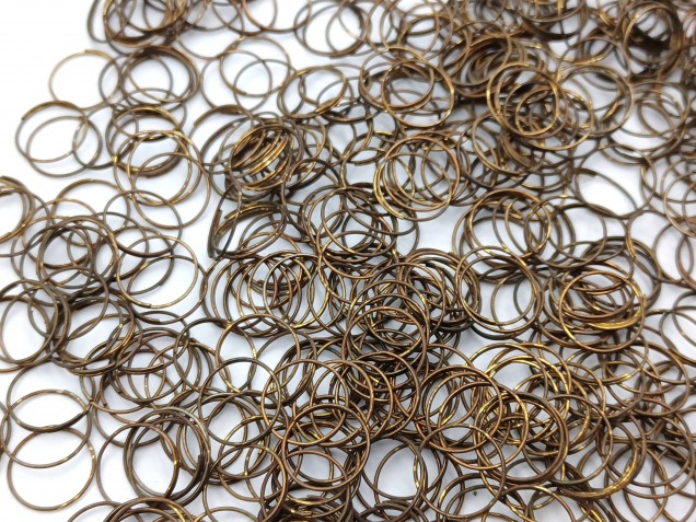 500 Antique brass jump rings for pinning crystal and glass