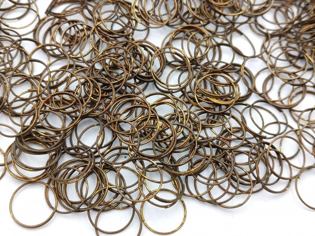 500 Antique brass jump rings for pinning crystal and glass