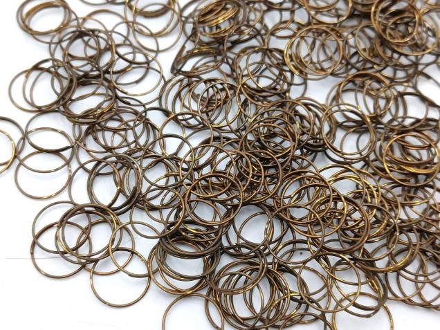 500 Antique brass jump rings for pinning crystal and glass