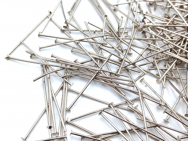 Nickel 40mm x 0.8mm (approx 430 pins) 100 grams
