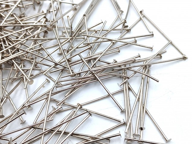Nickel 40mm x 0.8mm (approx 430 pins) 100 grams