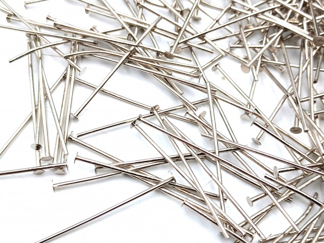 Nickel 40mm x 0.8mm (approx 430 pins) 100 grams