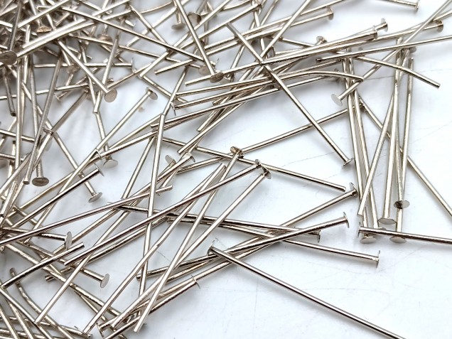 Nickel 40mm x 0.8mm (approx 430 pins) 100 grams