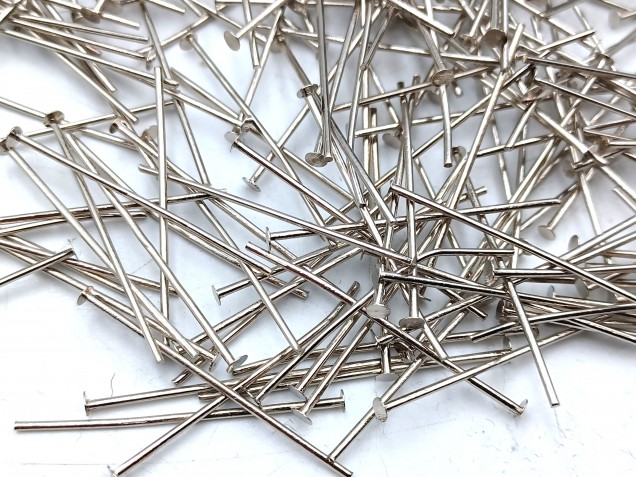 Nickel 40mm x 0.8mm (approx 430 pins) 100 grams
