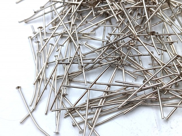 Nickel 40mm x 0.8mm (approx 430 pins) 100 grams