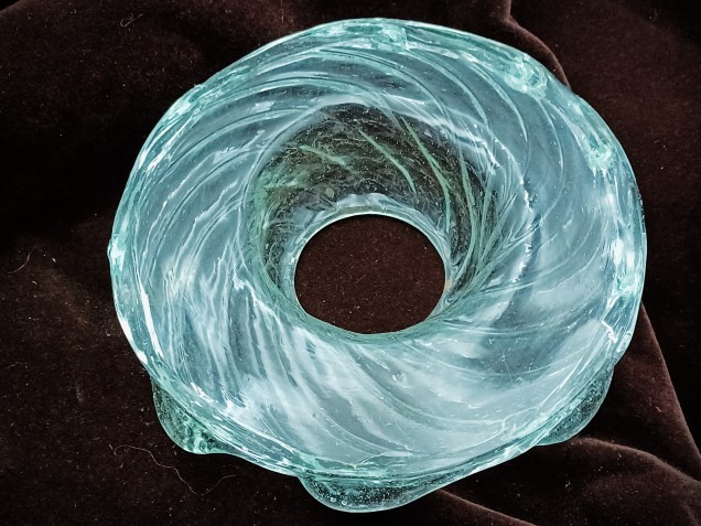 19th century Chandelier Venetian glass drip pan 