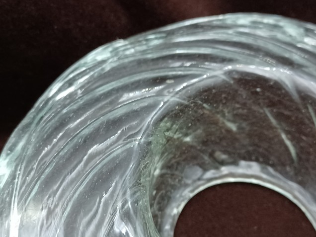 19th century Chandelier Venetian glass drip pan 