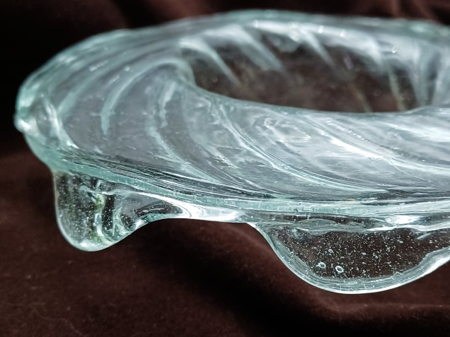 19th century Chandelier Venetian glass drip pan 