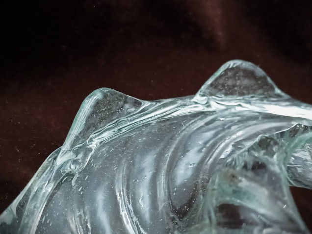 19th century Chandelier Venetian glass drip pan 