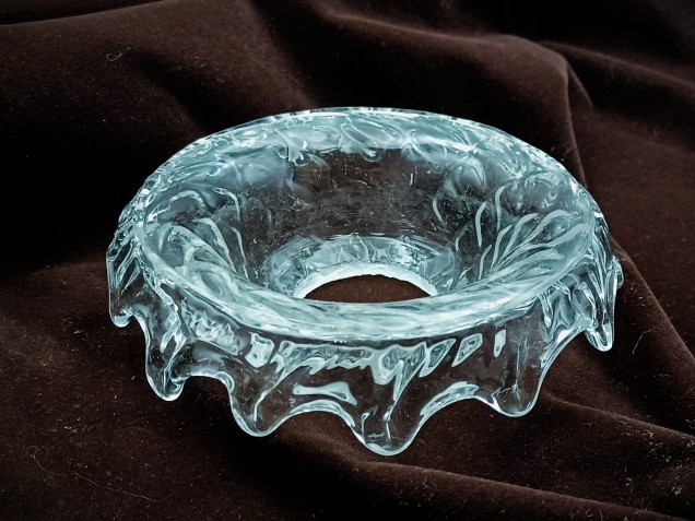 Chandelier Venetian glass drip pan  