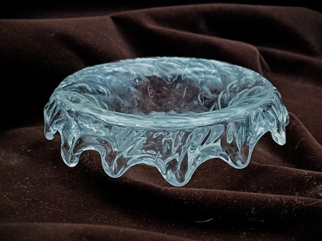 Chandelier Venetian glass drip pan  