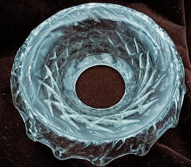 Chandelier Venetian glass drip pan  