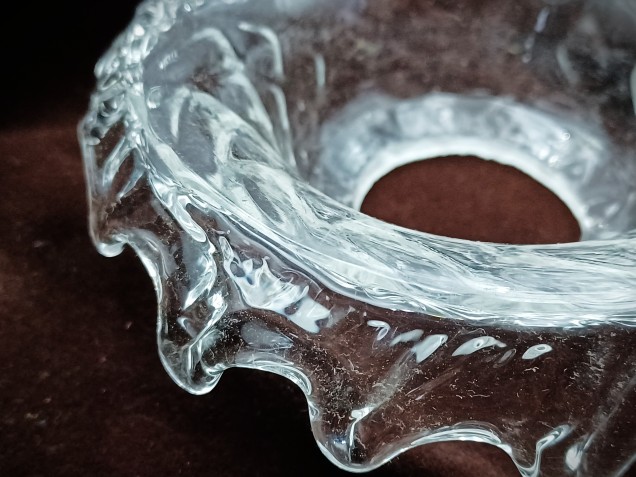 Chandelier Venetian glass drip pan  