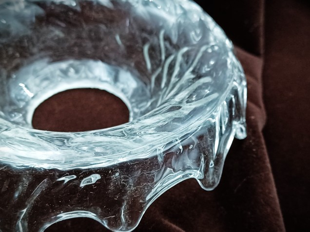 Chandelier Venetian glass drip pan  