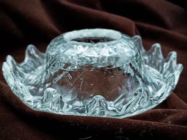 Chandelier Venetian glass drip pan  