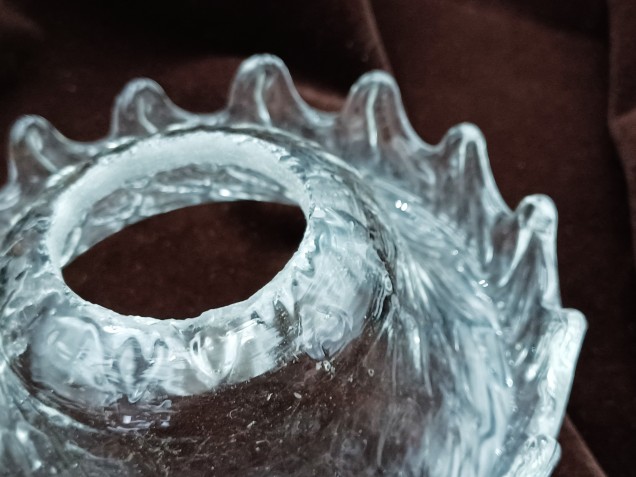 Chandelier Venetian glass drip pan  