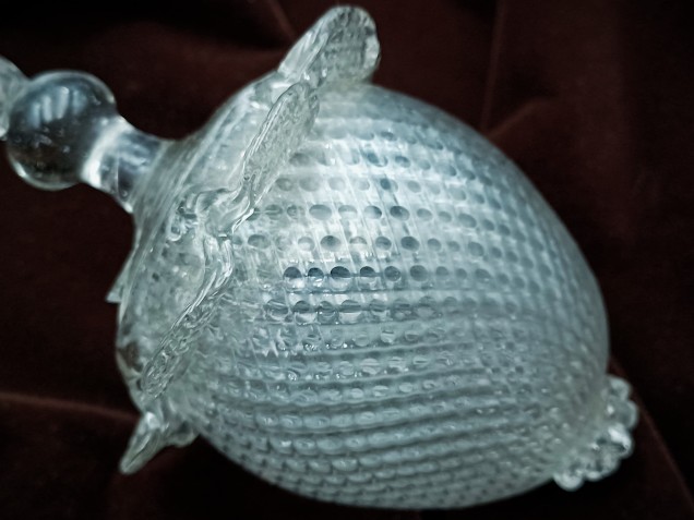 Antique Murano chandelier glass finial