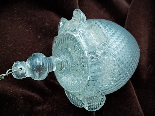 Antique Murano chandelier glass finial
